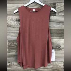 Lululemon X SoulCycle Ride & Reflect Muscle Tank Size 6 CPRC Copper Coil NWT